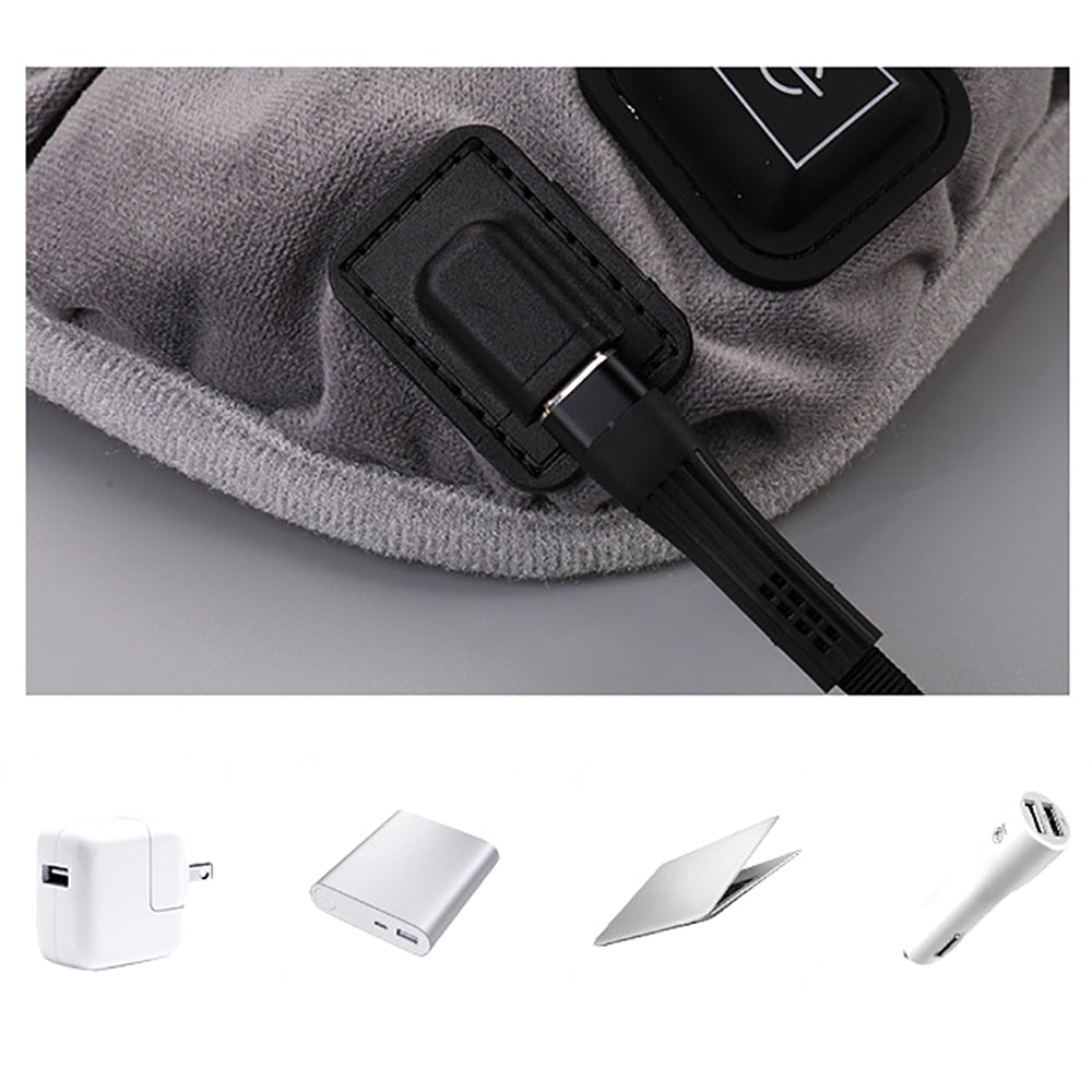 USB Heated Seat Cushion with 3 Temperature Settings for Chair & Couch | Thomler