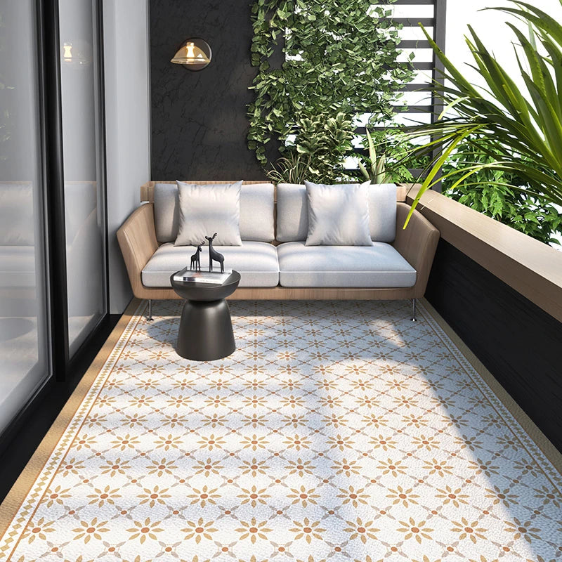 Waterproof Indoor Outdoor Floor Mat Anti-Slip PVC Vinyl Runner for Kitchen Entry Hallway Living Room Non-Skid Washable Rug | Thomler