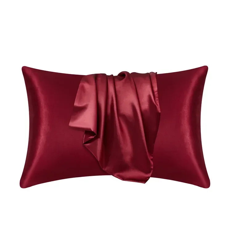 Pillowcase Mulberry Silk 50.0 x 70.0 cm Gold Bedroom Hair And Skin Cooling Sleep Cover Luxury Bedding | Thomler