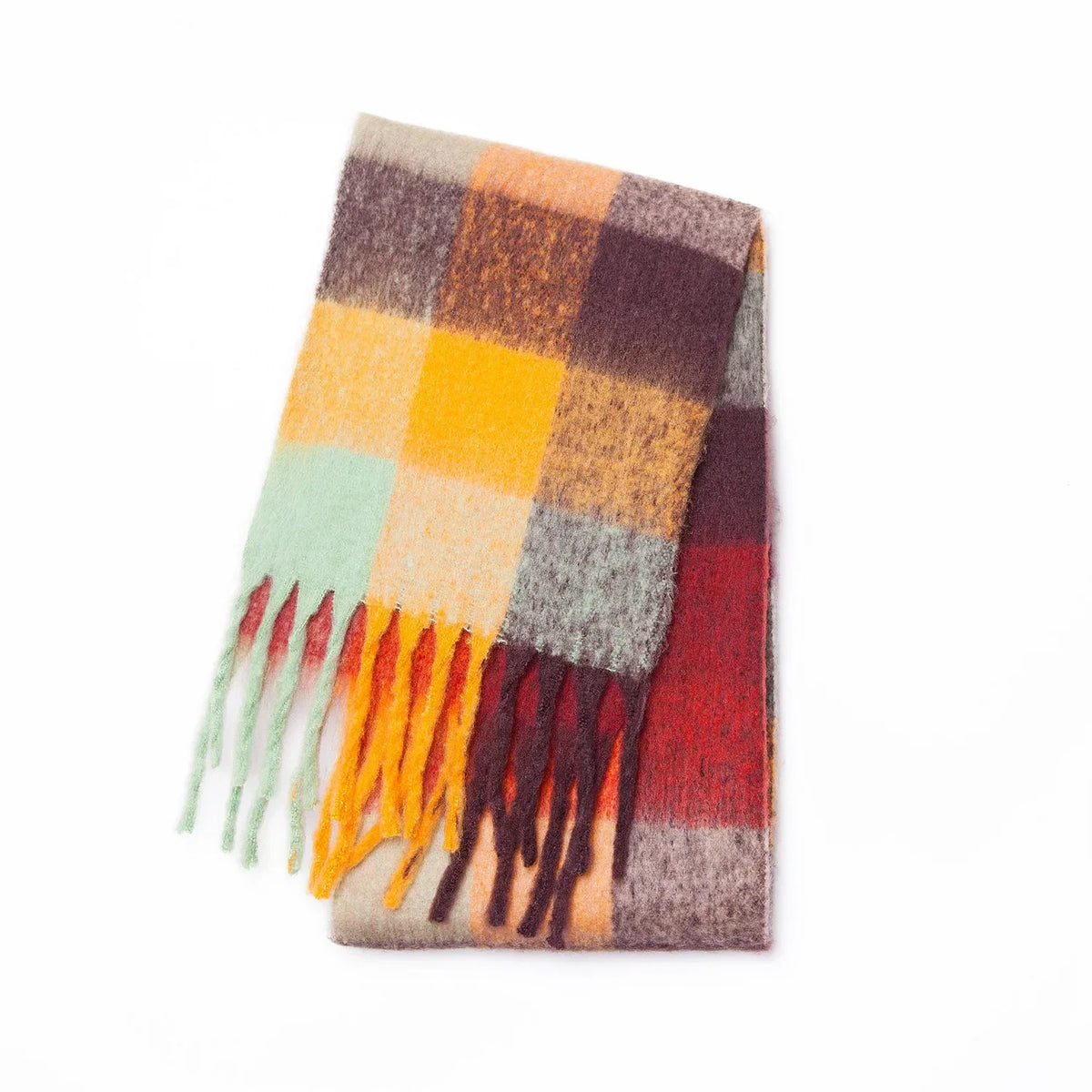 Rainbow Cashmere Winter Scarf – Soft & Warm Oversized Shawl Wrap for Women | Thomler