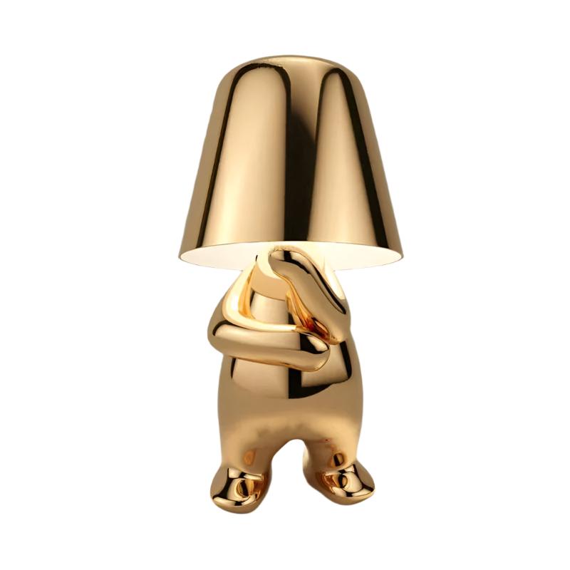 Table Lamp Aluminum LED 8.7 in Rechargeable Warm White Bedroom Nightstand Portable Touch Dimmable Lighting | Thomler