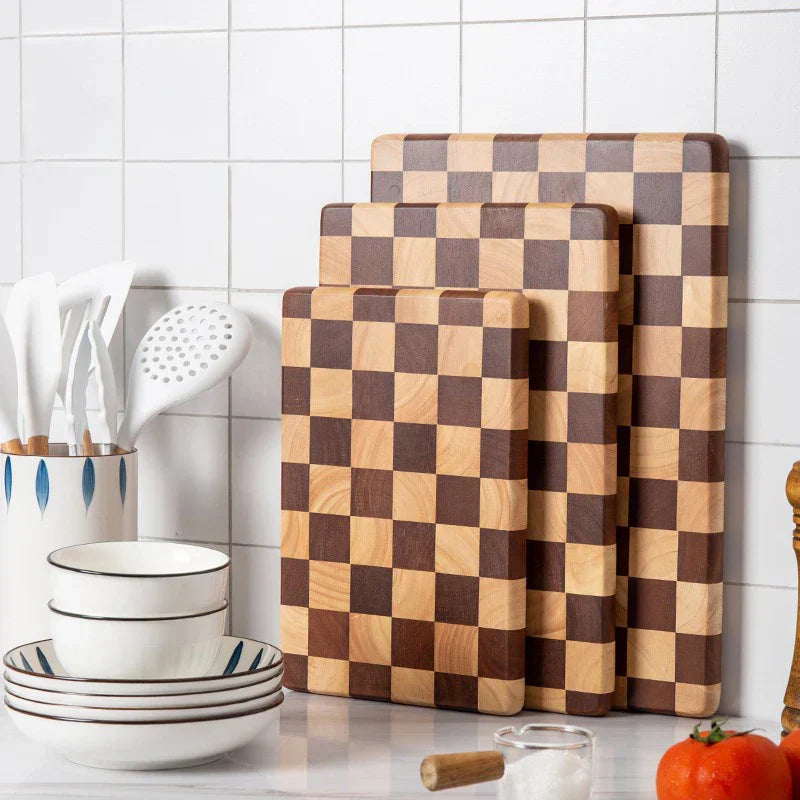 Cutting Board Acacia Wood 41.0 cm Natural Kitchen Chopping Serving Board Non Slip Food Preparation Countertop | Thomler