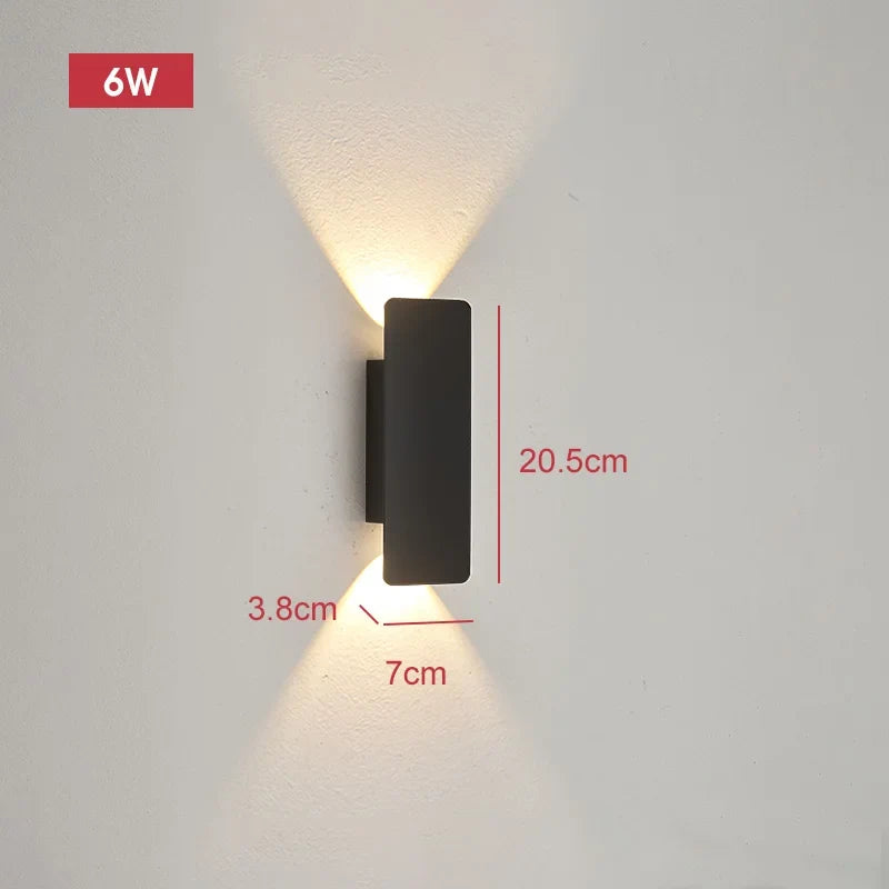 Weatherproof Aluminum Outdoor Wall Light | 4 in to 24 in, LED Sconce for House Exterior, Patio, Deck, Garden Entry | Thomler