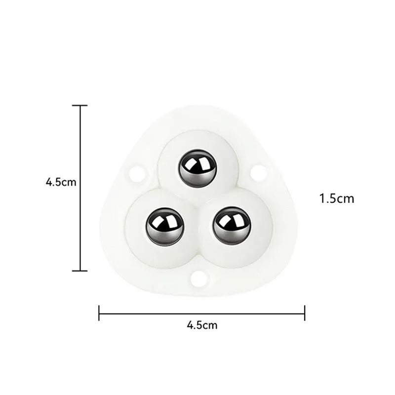 Self-Stick Swivel Casters for Furniture – 220 lb Capacity, Low-Profile Rolling Wheels | Thomler