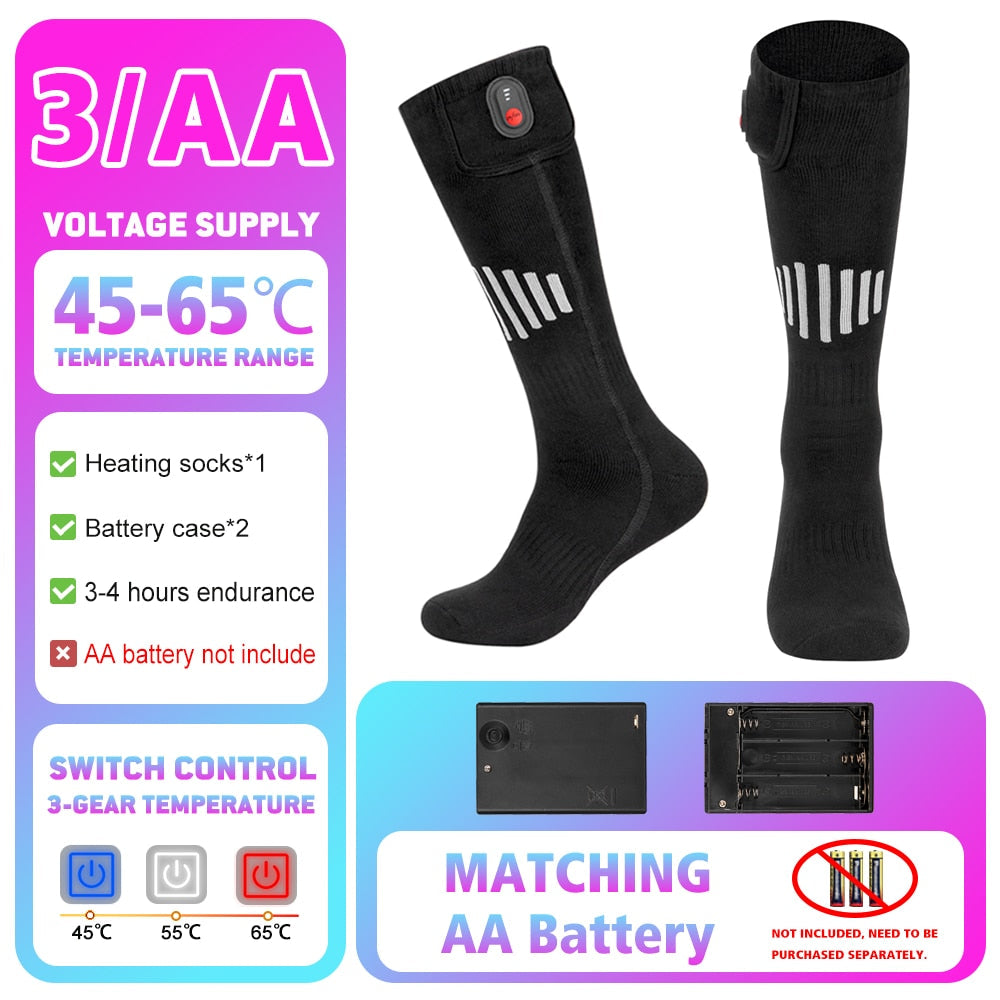 Self-Heating Cotton Socks with Built-In Thermal Technology for Winter Warmth & All-Day Comfort | Thomler