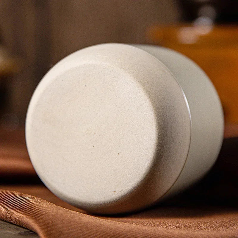 Coffee Mug Ceramic Earthenware 230 ml Beige Wabi Sabi Tea Espresso Cup Minimalist Japanese Drinkware | Thomler