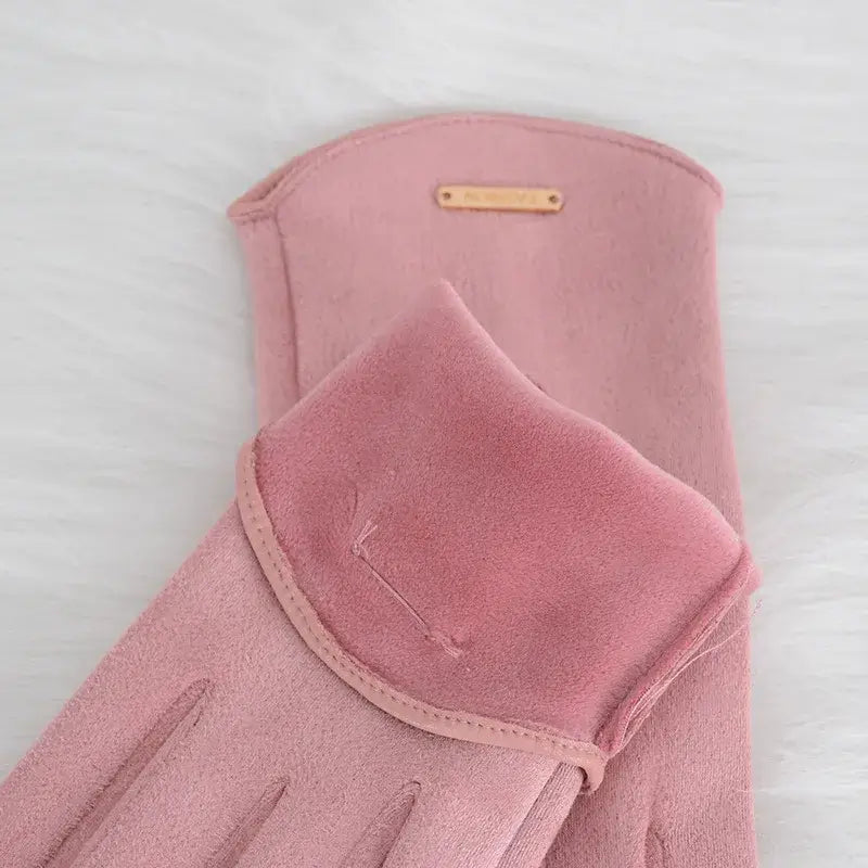 Touchscreen Winter Gloves – Windproof Faux Suede with Full Finger Coverage for Cold Weather | Thomler