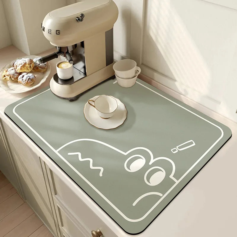 Microfiber Kitchen Mat Non-Slip Water Absorbent Runner for Sink Floor Stove Area Home 20x24 Inch Fast Dry Washable | Thomler
