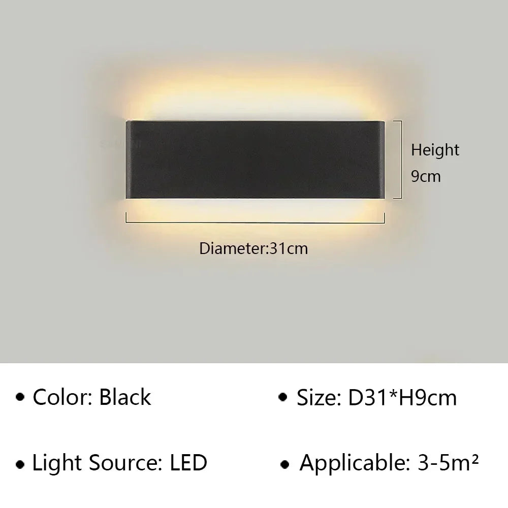 Contemporary LED Wall Light Fixture – Minimalist Design for Bedroom, Hallway & Bathroom | Thomler