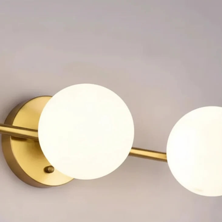 Frosted Globe Sconce with Up-Down Light for Bedroom, Hallway & Living Room | Thomler
