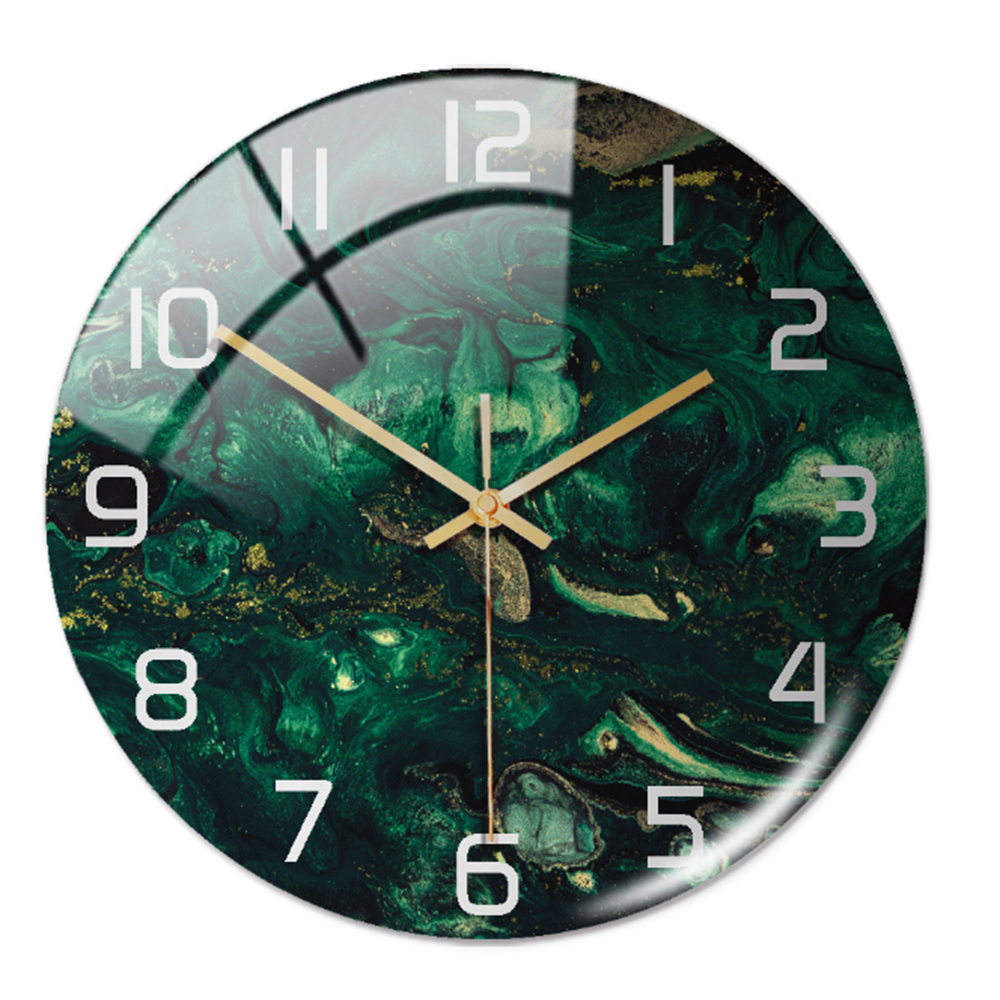 Silent Wall Clock Round Metal Frame Minimalist Quiet Sweep Non-Ticking for Living Room Bedroom Office Home Decor Modern Decorative Timepiece | Thomler