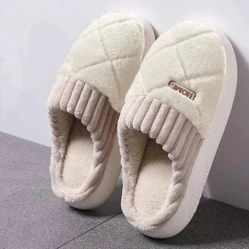 Women's Fleece-Lined Slip-On House Shoes with Anti-Skid Sole for Winter Warmth | Thomler