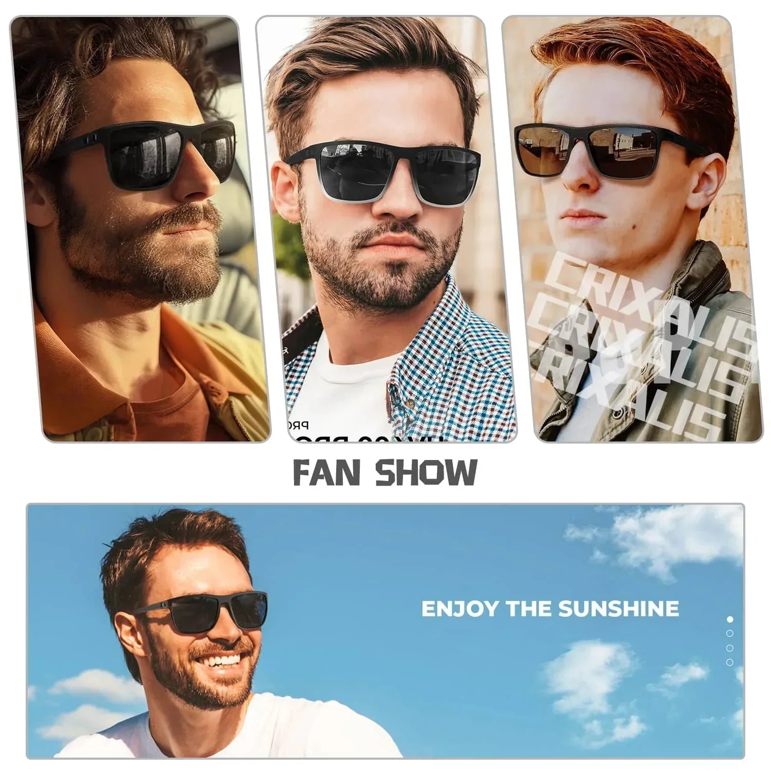 Polarized Sunglasses 3-Pack Set UV400 Protection Outdoor Eyewear for Men Women Driving Fishing Beach Sports | Thomler