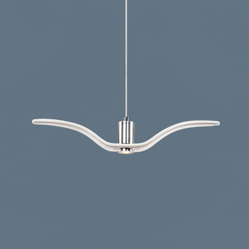 Pendant Light Resin LED 40.0 cm Black Dining Room Bird Ceiling Hanging Lamp Adjustable Cable Modern Scandinavian | Thomler