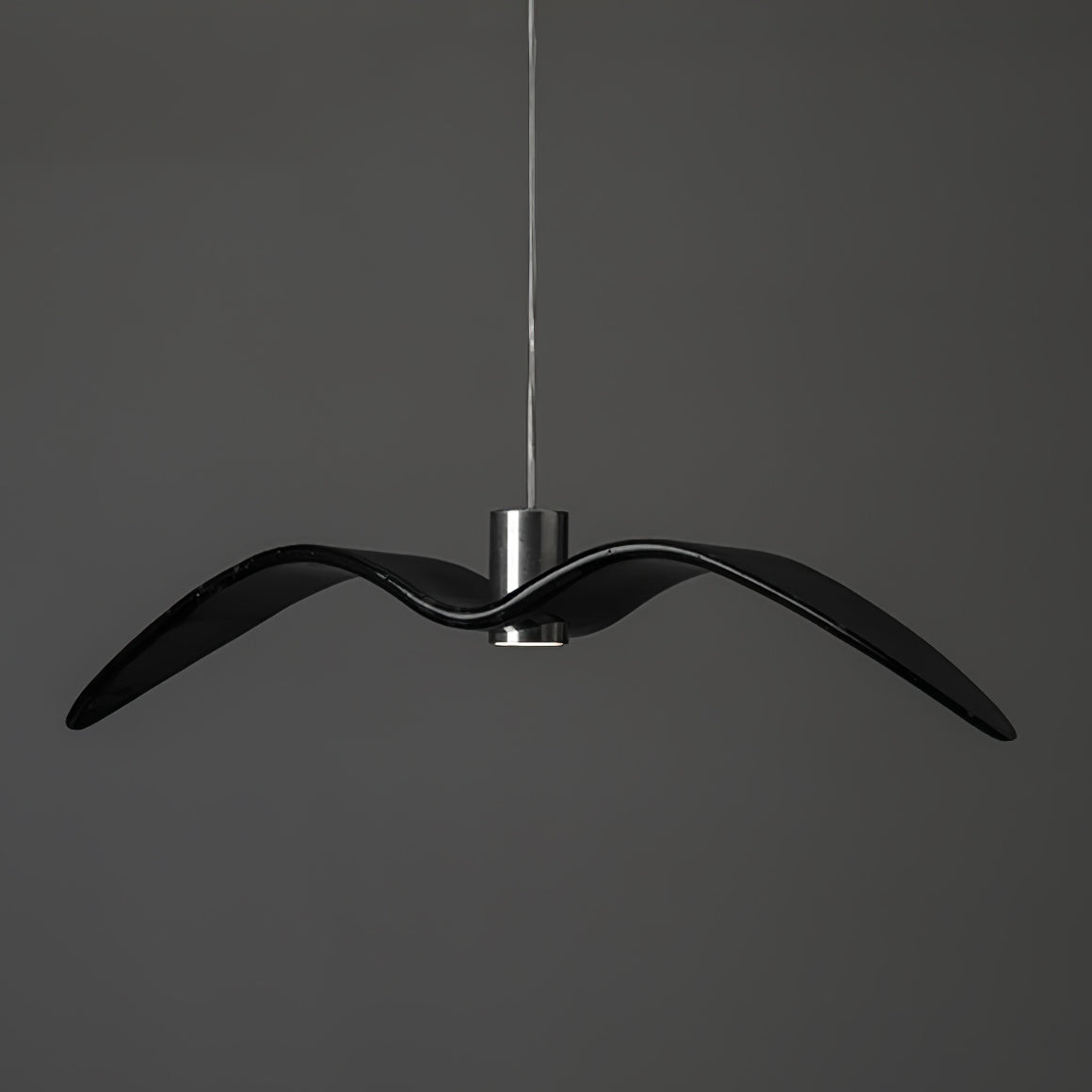 Pendant Light Resin LED 40.0 cm Black Dining Room Bird Ceiling Hanging Lamp Adjustable Cable Modern Scandinavian | Thomler