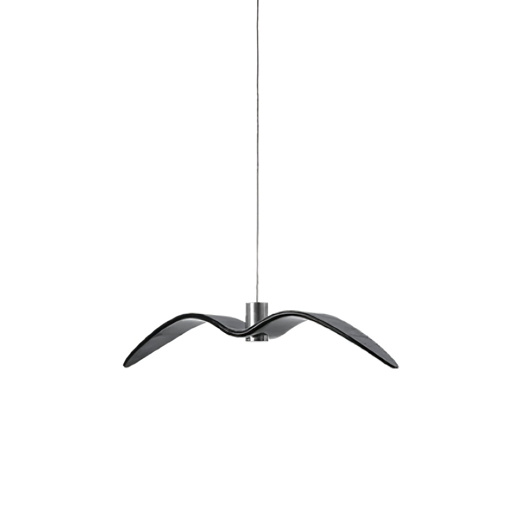 Pendant Light Resin LED 40.0 cm Black Dining Room Bird Ceiling Hanging Lamp Adjustable Cable Modern Scandinavian | Thomler