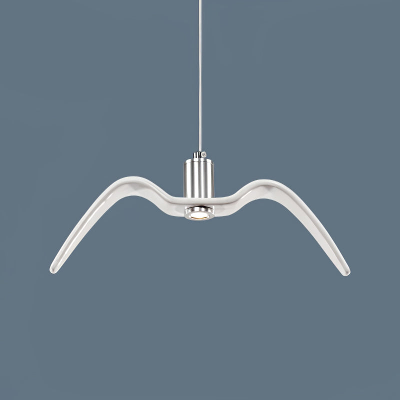 Pendant Light Resin LED 40.0 cm Black Dining Room Bird Ceiling Hanging Lamp Adjustable Cable Modern Scandinavian | Thomler