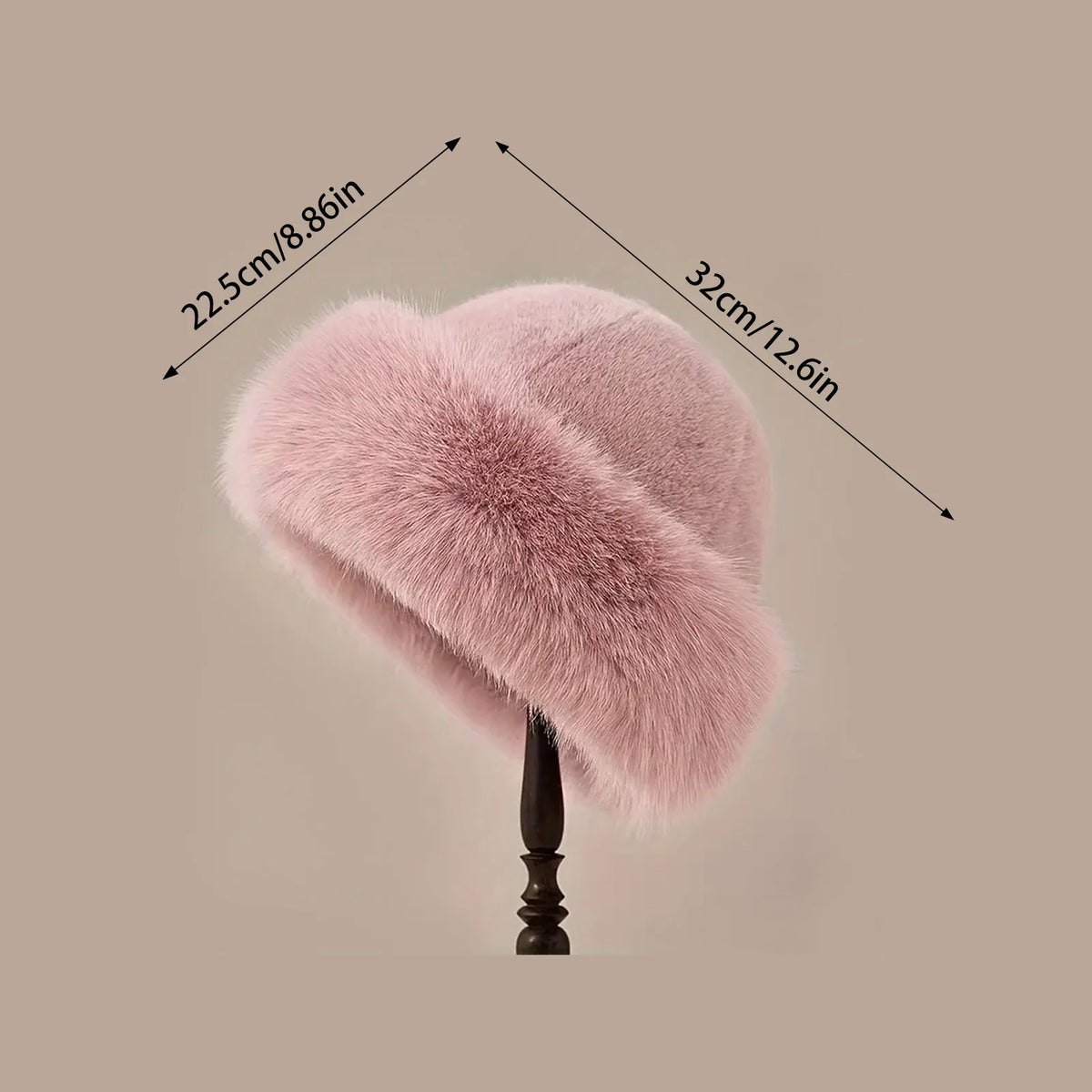 Faux Fur Trapper Hat for Women – Windproof Ear Flaps, Thick Fleece Lining for Skiing, Snowboarding & Winter Sports | Thomler