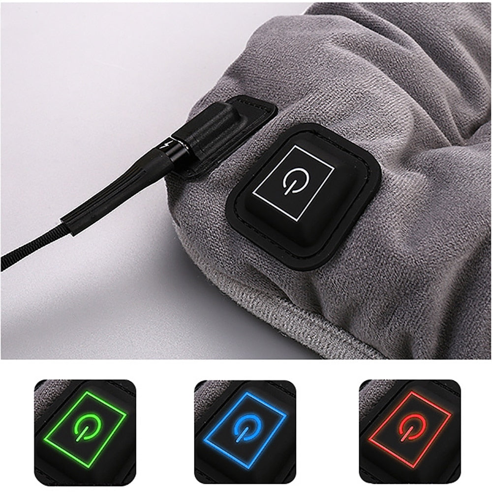 USB Heated Seat Cushion with 3 Temperature Settings for Chair & Couch | Thomler