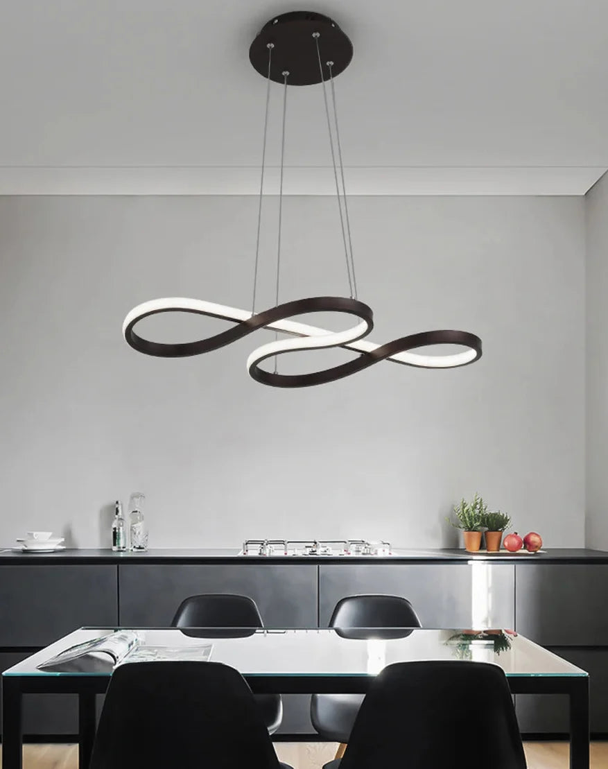 Contemporary LED Ceiling Fixture – Adjustable Hanging Light for Dining Room & Bedroom | Thomler