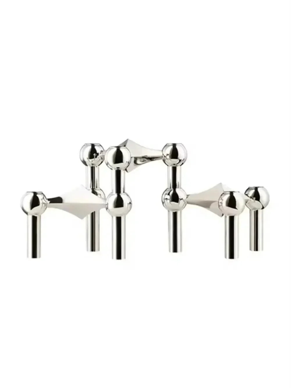 Geometric Metal Candle Holder - Modular Stacking Candelabra for Tables & Centerpieces - Modern Minimalist Decor | Thomler