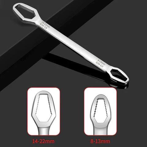 Dual-Head Adjustable Wrench Set 0.3-0.86 Inch Bolt Range Universal Spanner Tool for Auto Repair Home Workshop Bike Maintenance Plumbing DIY | Thomler