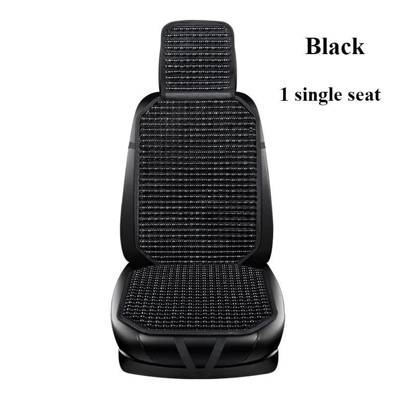 Natural Wooden Bead Car Seat Cushion – Breathable Massage Support with Air Flow Design for Year-Round Driving Comfort | Thomler