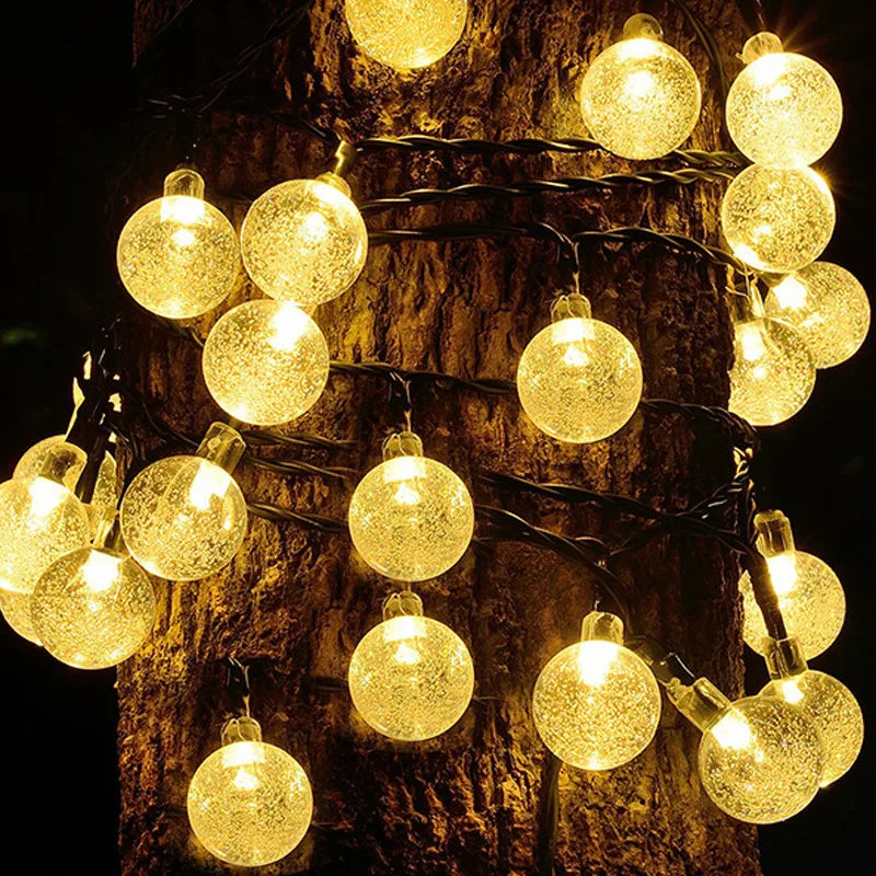 Outdoor Solar Twinkle String Lights 30 ft Soft Glow Garden Patio Yard Decorative | Thomler