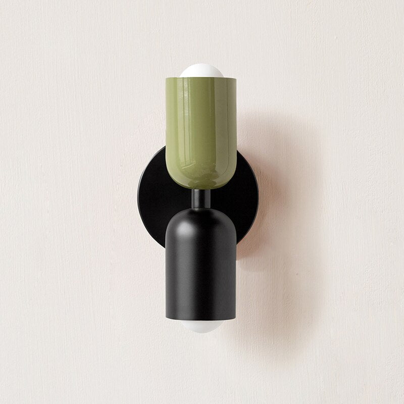 Hand-Blown Glass Wall Light Fixture Multi-Color Shade Metal Base Hardwired or Plug-In for Living Room Bedroom Hallway Modern Contemporary Ac | Thomler