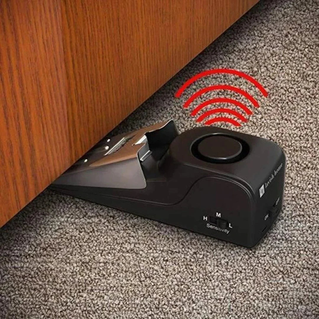 Door Wedge Security Alarm with 120dB Siren – Portable Entry Alert for Travel, Hotels & Home | Thomler