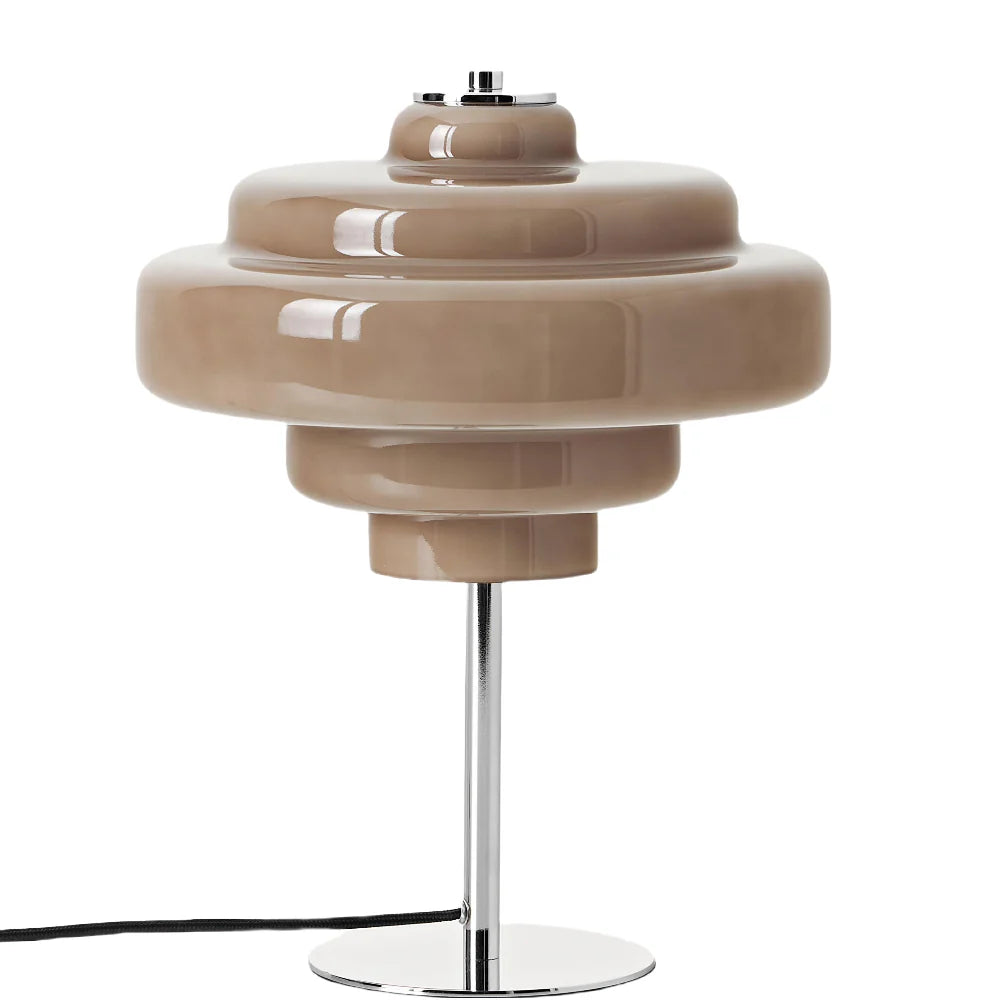 Table Lamp Glass 7.9 in Orange Bedroom Living Room Accent Light Modern Decorative Lighting | Thomler
