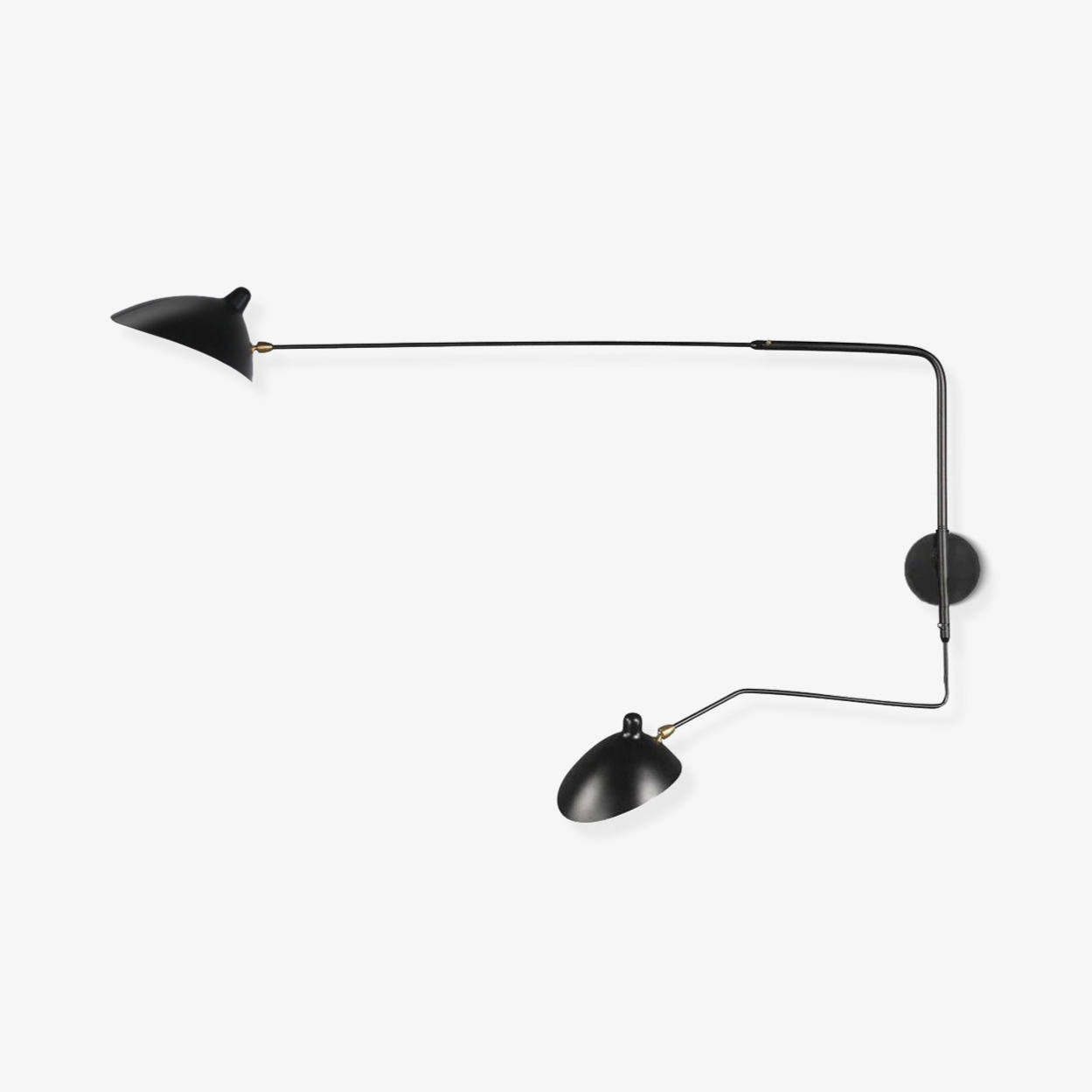 Articulated Arm Wall Sconce Black Mid-Century Modern Adjustable Swing Lamp for Living Room Bedroom Home Office Reading Light | Thomler