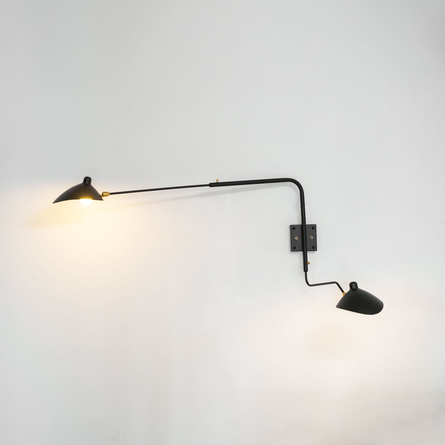 One-Arm Adjustable Wall Sconce 47–55 in Metal LED Indoor Lighting Modern Design | Thomler