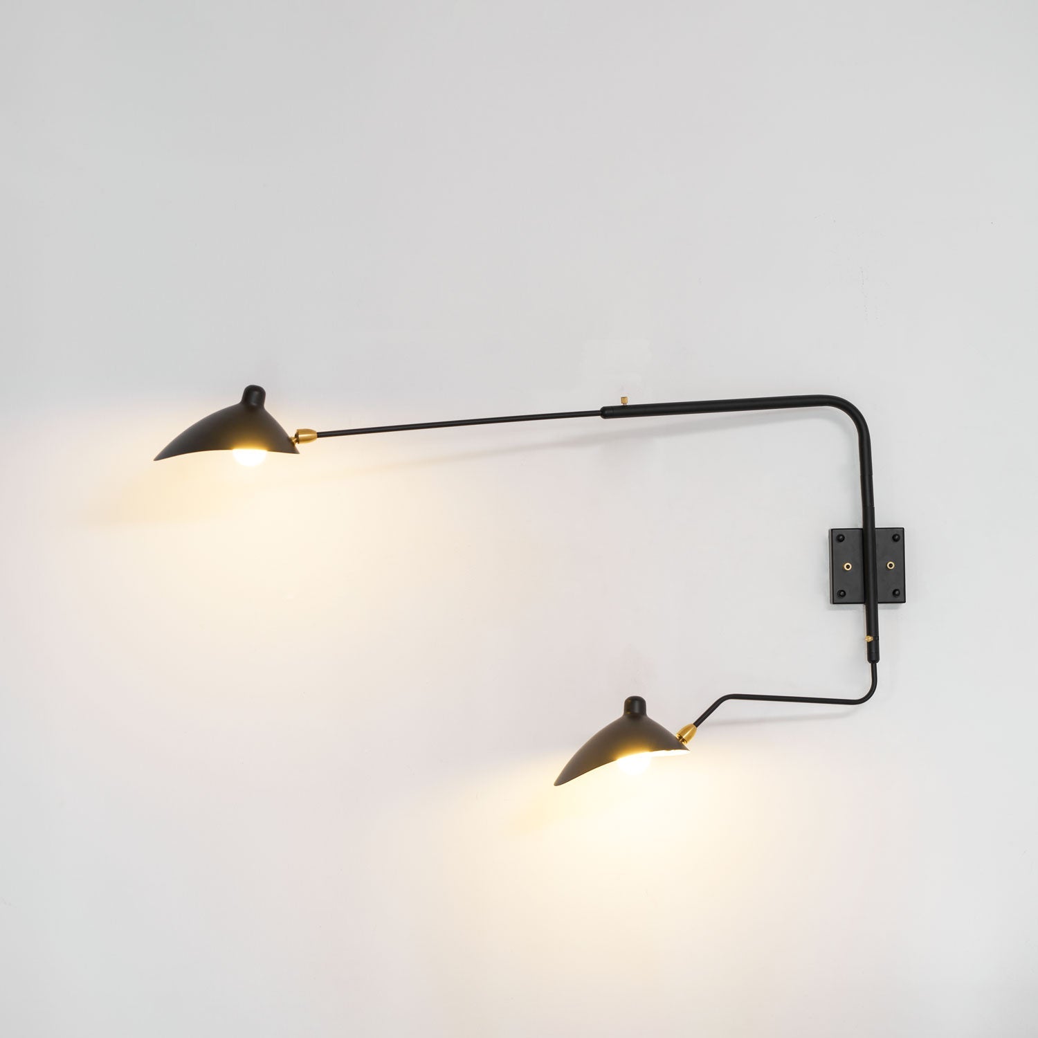One-Arm Adjustable Wall Sconce 47–55 in Metal LED Indoor Lighting Modern Design | Thomler