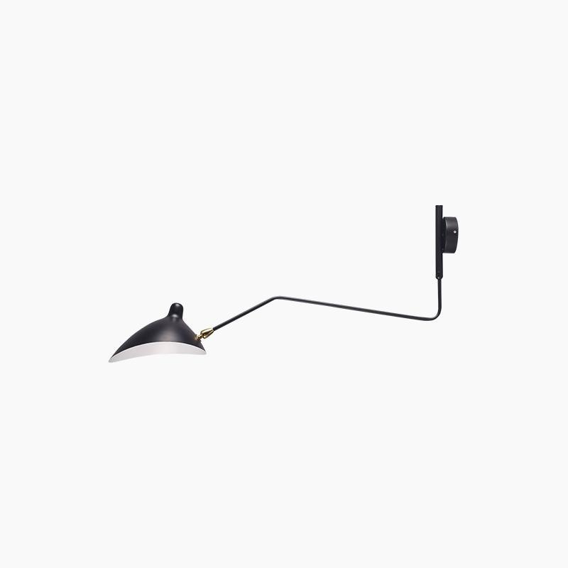 Articulated Arm Wall Sconce Black Mid-Century Modern Adjustable Swing Lamp for Living Room Bedroom Home Office Reading Light | Thomler