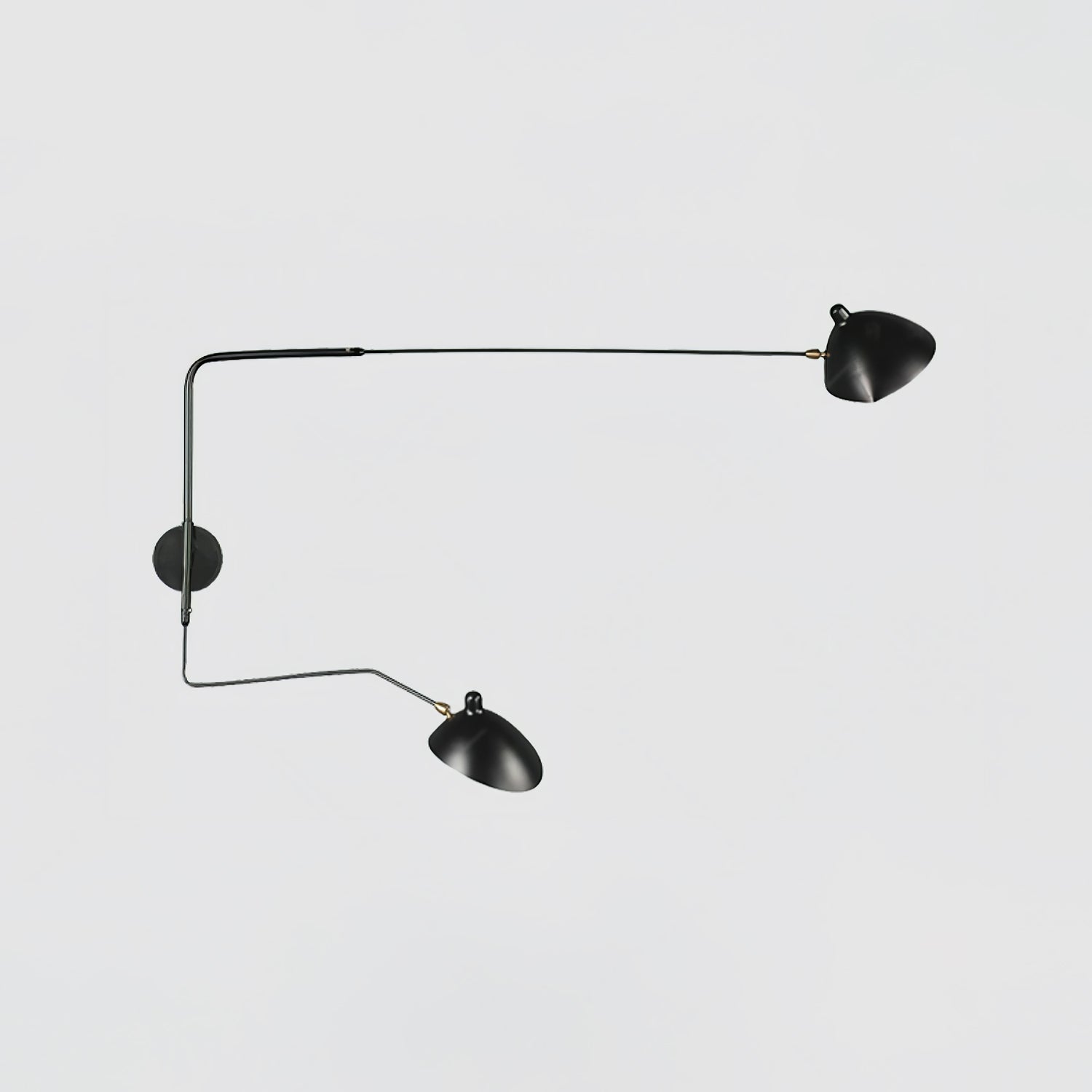 Articulated Arm Wall Sconce Black Mid-Century Modern Adjustable Swing Lamp for Living Room Bedroom Home Office Reading Light | Thomler