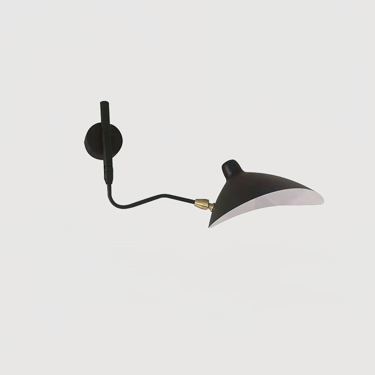 Articulated Arm Wall Sconce Black Mid-Century Modern Adjustable Swing Lamp for Living Room Bedroom Home Office Reading Light | Thomler