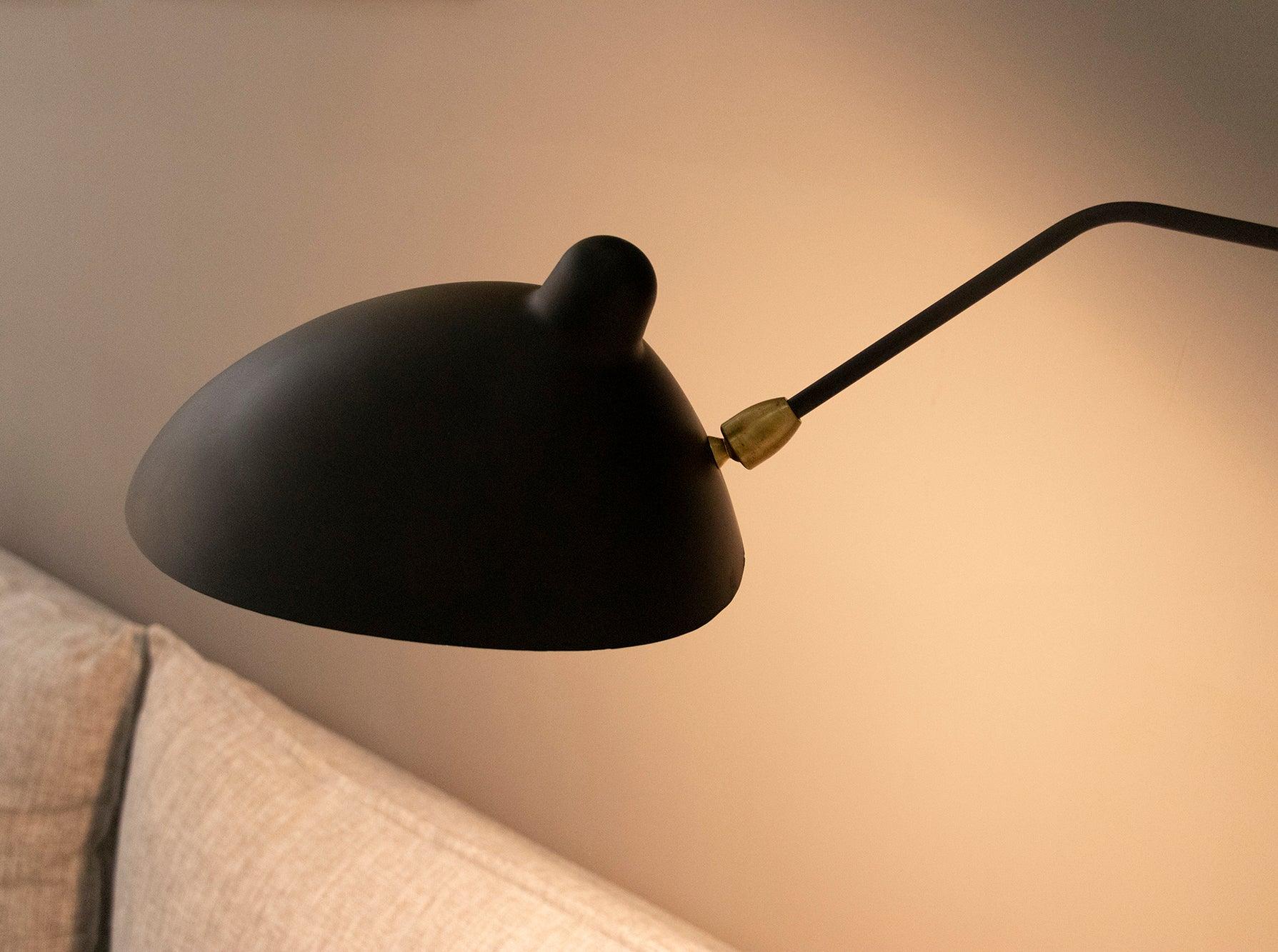 Articulated Arm Wall Sconce Black Mid-Century Modern Adjustable Swing Lamp for Living Room Bedroom Home Office Reading Light | Thomler