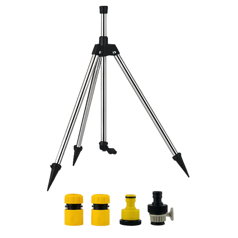 360° Rotating Tripod Sprinkler for Lawn & Garden – Adjustable Height & Coverage for Yard, Flowers & Vegetables | Thomler