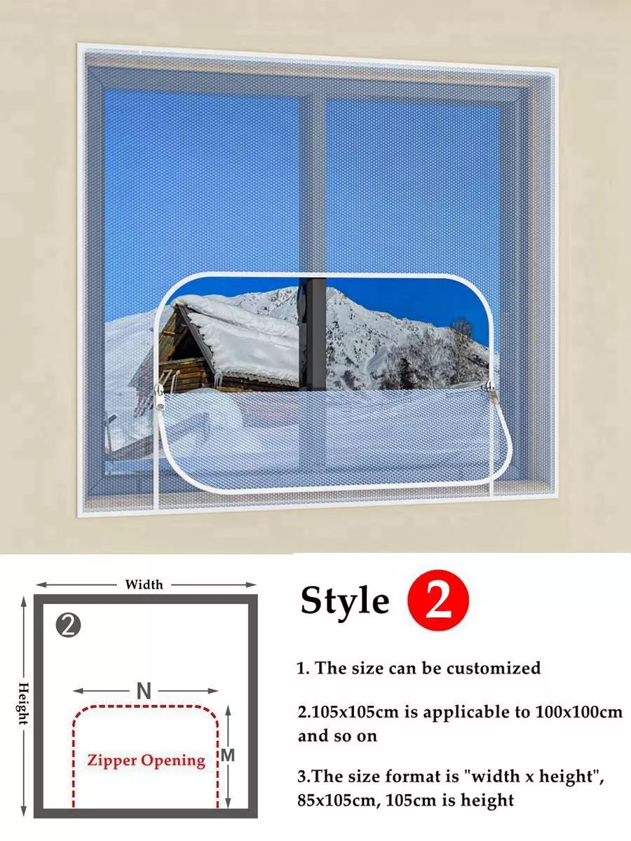 Insulating Window Film Kit – Dual-Layer Thermal Draft Stopper with Adhesive Zipper – Energy-Saving Clear Shrink Barrier for Winter Storm | Thomler