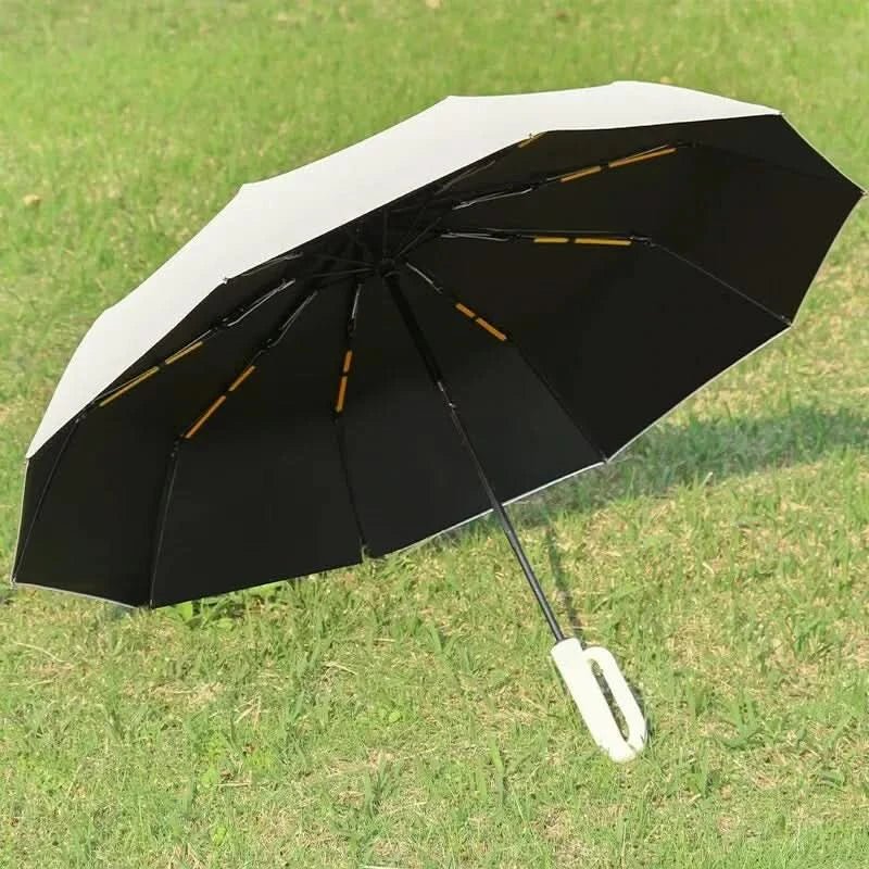 Automatic Open Close Umbrella Windproof 8-Rib UV Protection Compact Folding Travel | Thomler