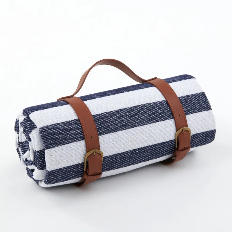 Waterproof Picnic Blanket with Shoulder Strap – Foldable Beach & Park Mat for Outdoor Adventures | Thomler