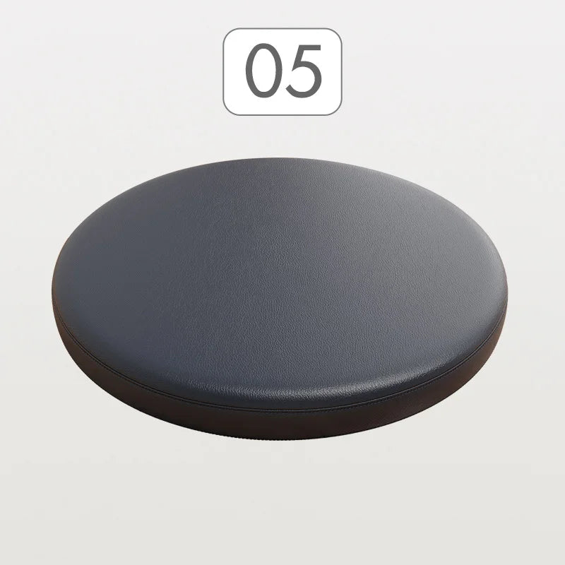 Faux Leather Round Seat Pad with Memory Foam Core for Kitchen Bar Stools, Dining Chairs & Window Benches – Slip-Resistant Washable Design | Thomler