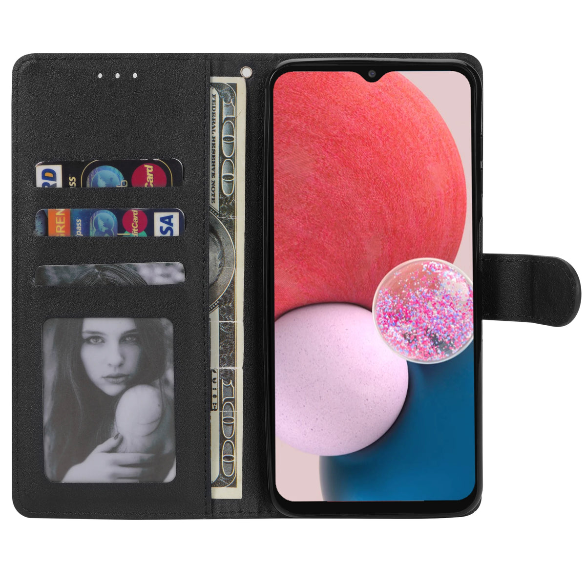 Folio Wallet Case with Card Holders and Kickstand for Android Phones – Multiple Models Compatible | Thomler
