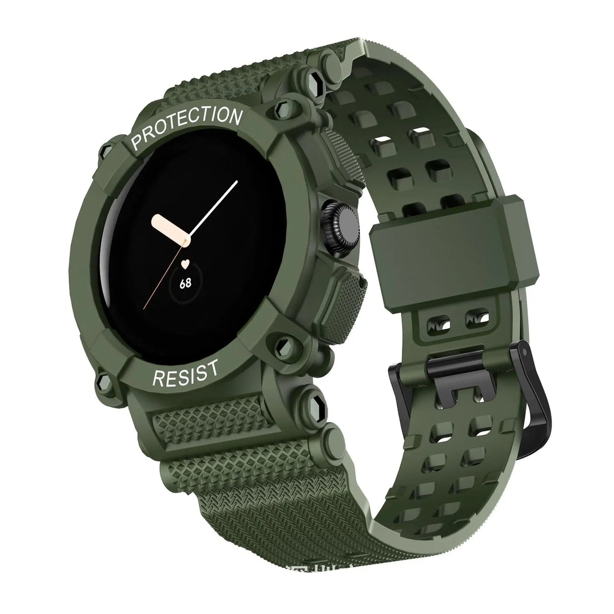 Protective Strap & Shell Combo for Pixel Watch – Matching Band & Bumper Case | Thomler