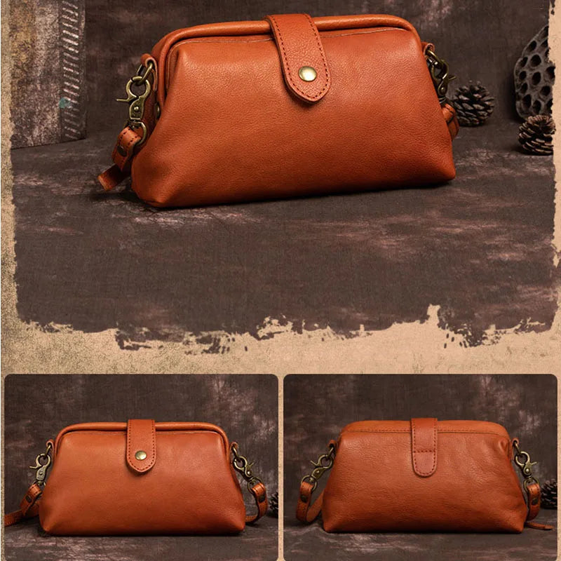Vintage-Inspired Leather Crossbody Purse for Women – Classic Handbag with Adjustable Strap for Daily Use, Travel, Shopping & Casual Outfits | Thomler