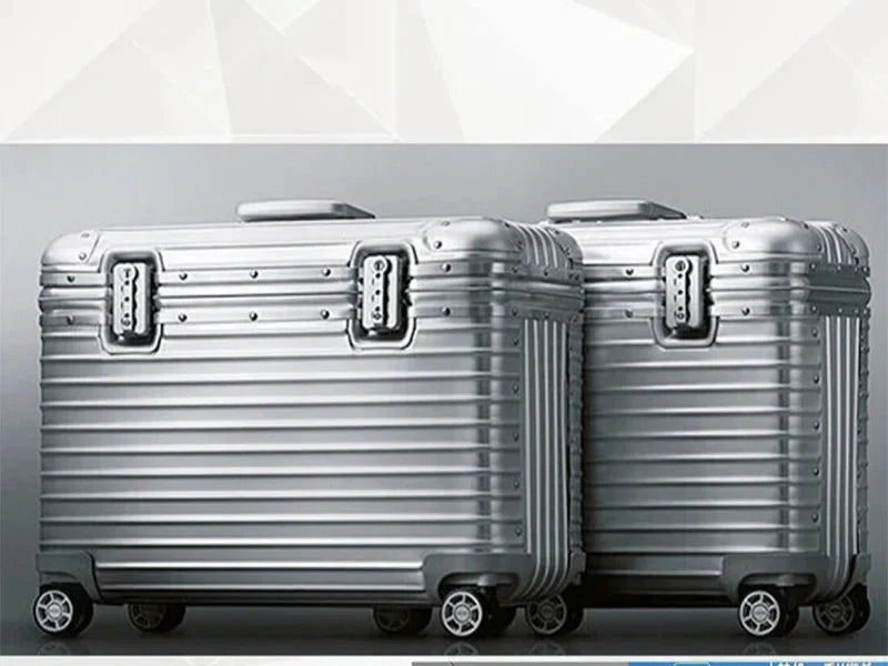 Hard Shell Luggage Aluminum-Magnesium Spinner Suitcase TSA Lock Travel Carry-On and Checked Baggage Set for Business Trips Vacation | Thomler
