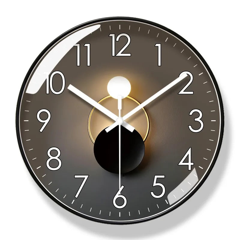 Modern Silent Wall Clock – Non-Ticking Quartz Movement – Sleek Minimalist Design for Living Room, Bedroom & Office Decor | Thomler