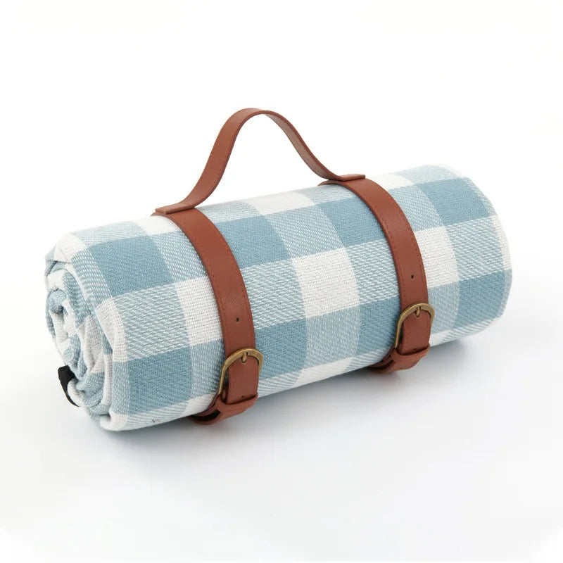 Waterproof Picnic Blanket with Shoulder Strap – Foldable Beach & Park Mat for Outdoor Adventures | Thomler