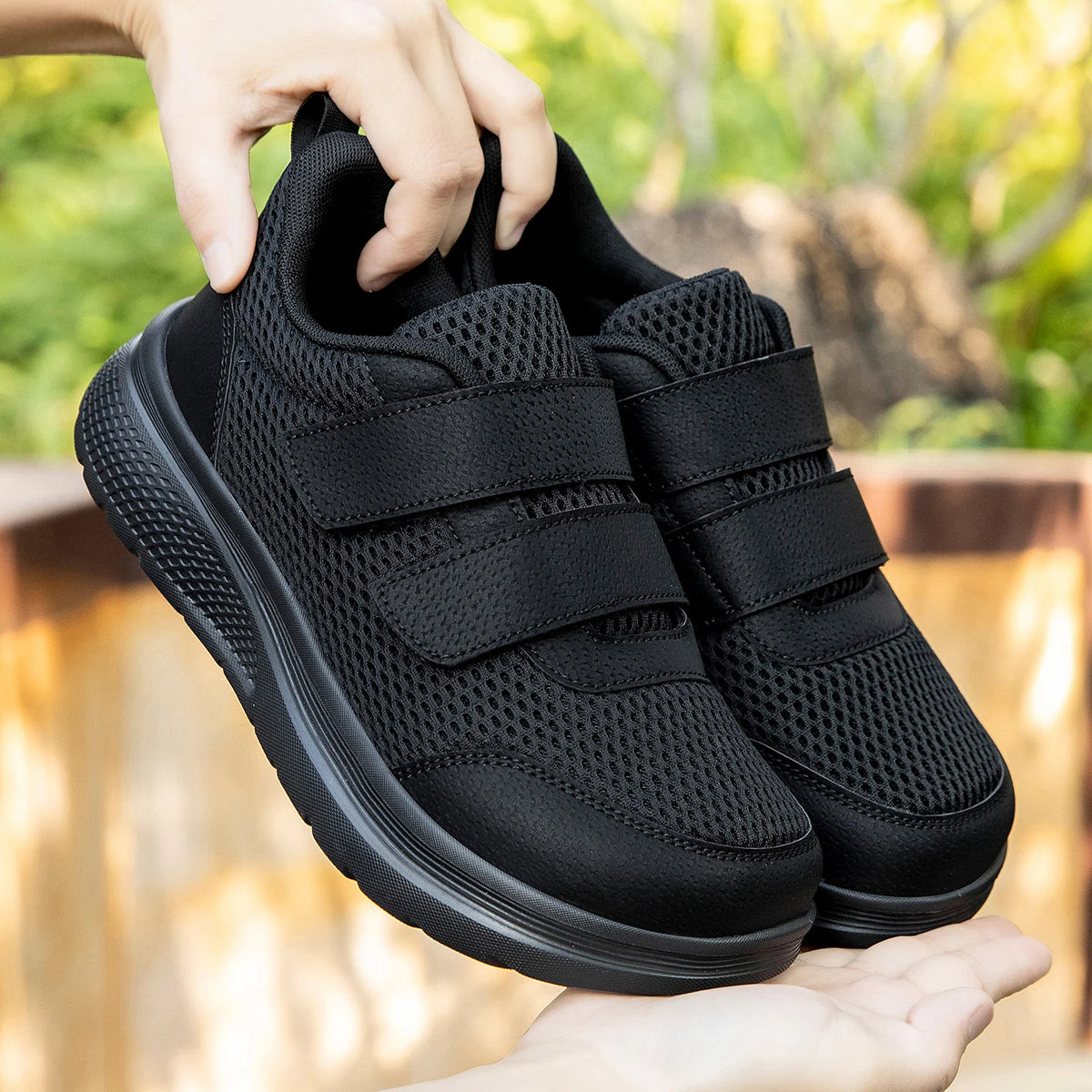 Extra Wide Orthopedic Walking Shoes for Swollen Feet – Adjustable Hook-and-Loop Diabetic Sneakers with Roomy Toe Box for Men & Women | Thomler